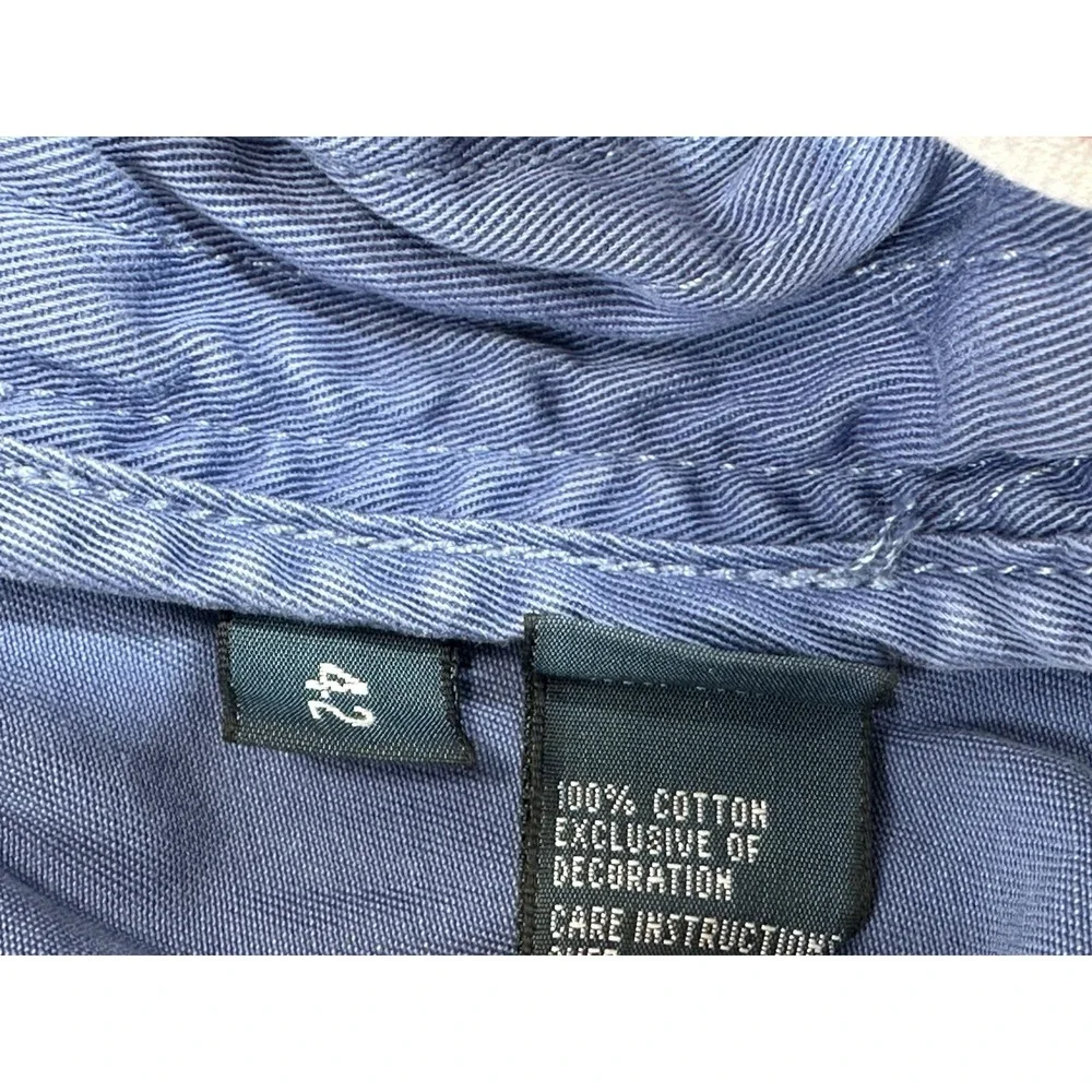 Polo Ralph Lauren Shorts Mens 42 Blue Flat Front Cotton 10